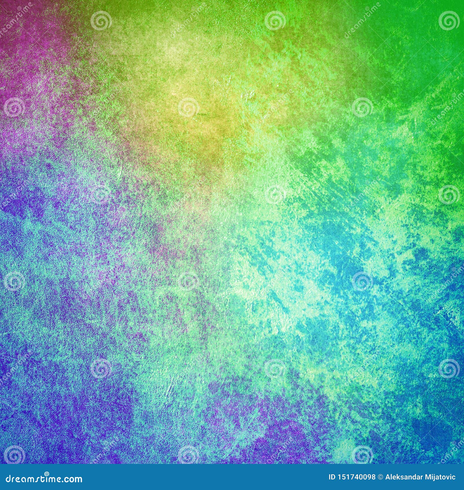 Multicolored Grunge Paint Wall Background or Texture Stock Photo