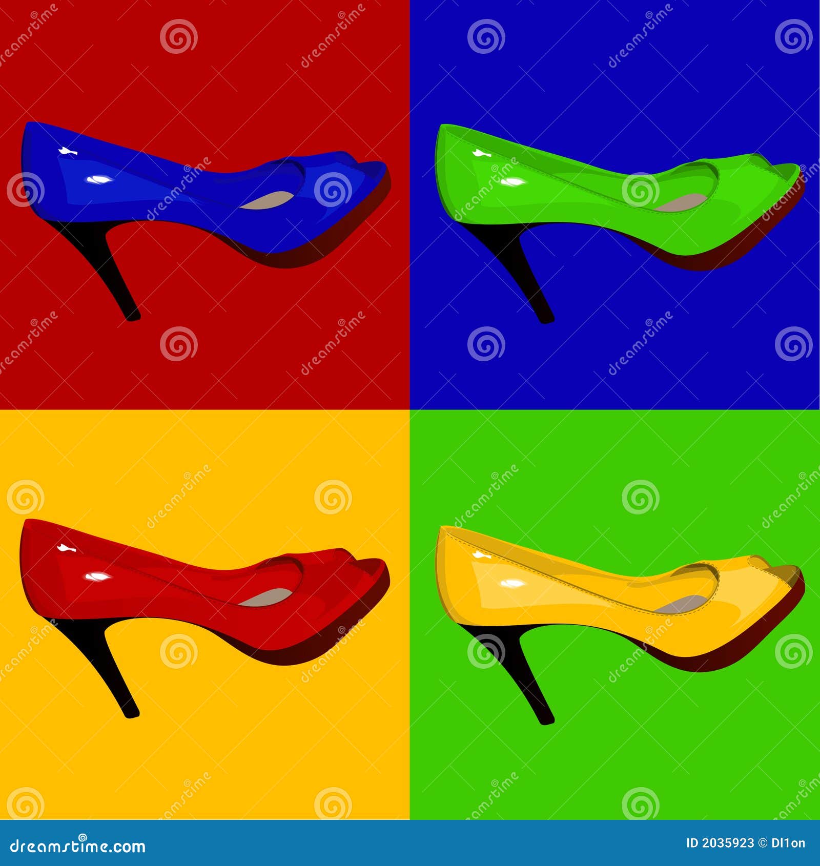 multicolored lacquered womens shoes