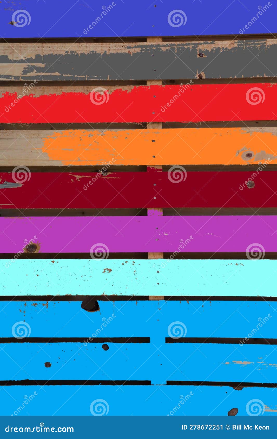 Multicolored Palette Boards Stock Illustration Illustration of