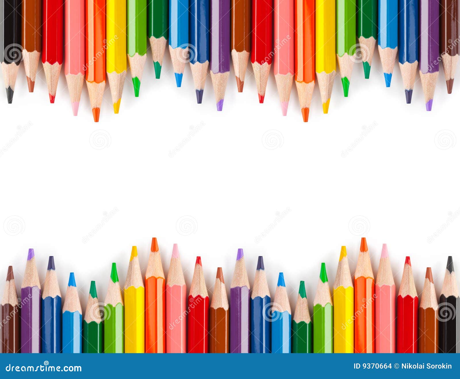 Colorful Rainbow Pencils On A White Background, Close Up Stock Photo,  Picture and Royalty Free Image. Image 32161530.