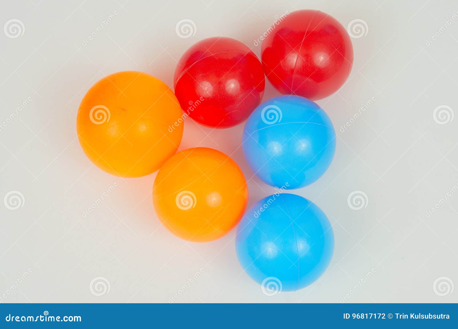 Multicolored Plastic balls stock photo. Image of bright 96817172