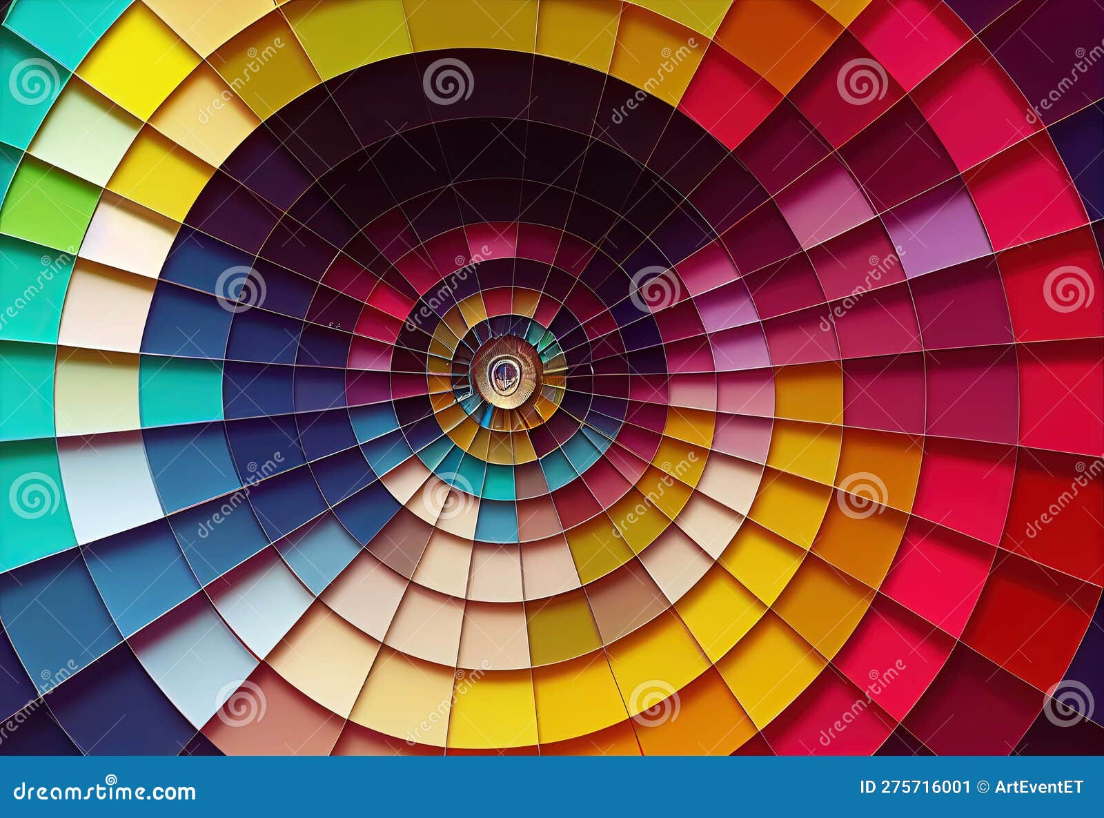 multicolored psychedelic spiral abstract background. spiral chromatic color wheel of primary colors photor