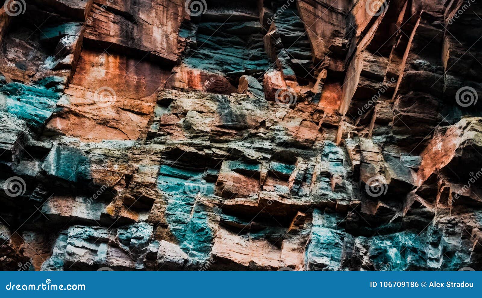 multicolored rock