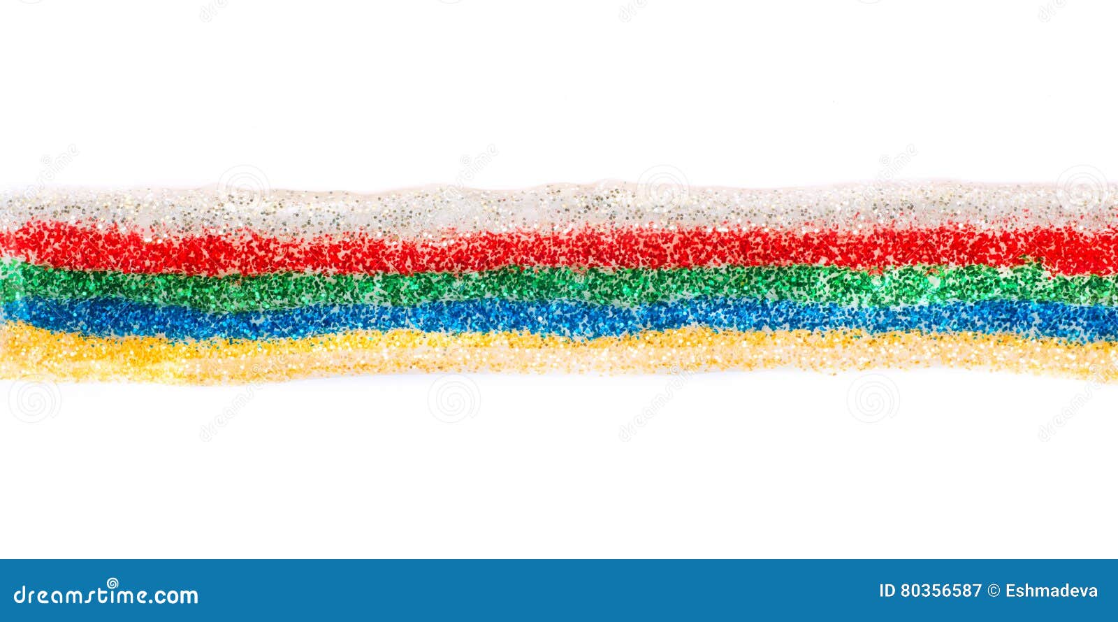 Multicolored Sparkled Glitter Glue Line Stock Image Image of shiny