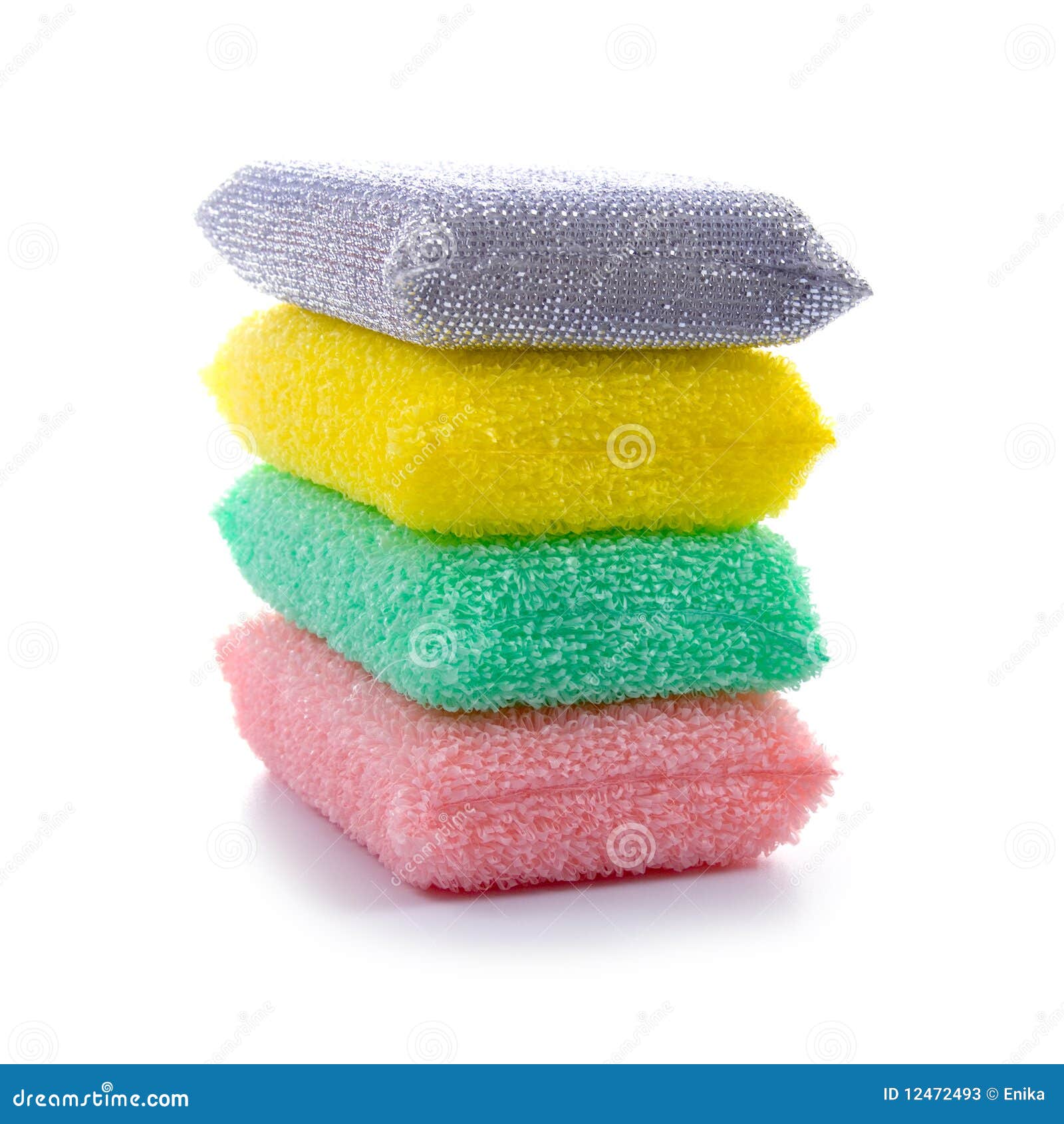 Multicolored sponges stock image. Image of cleaner, holes 12472493
