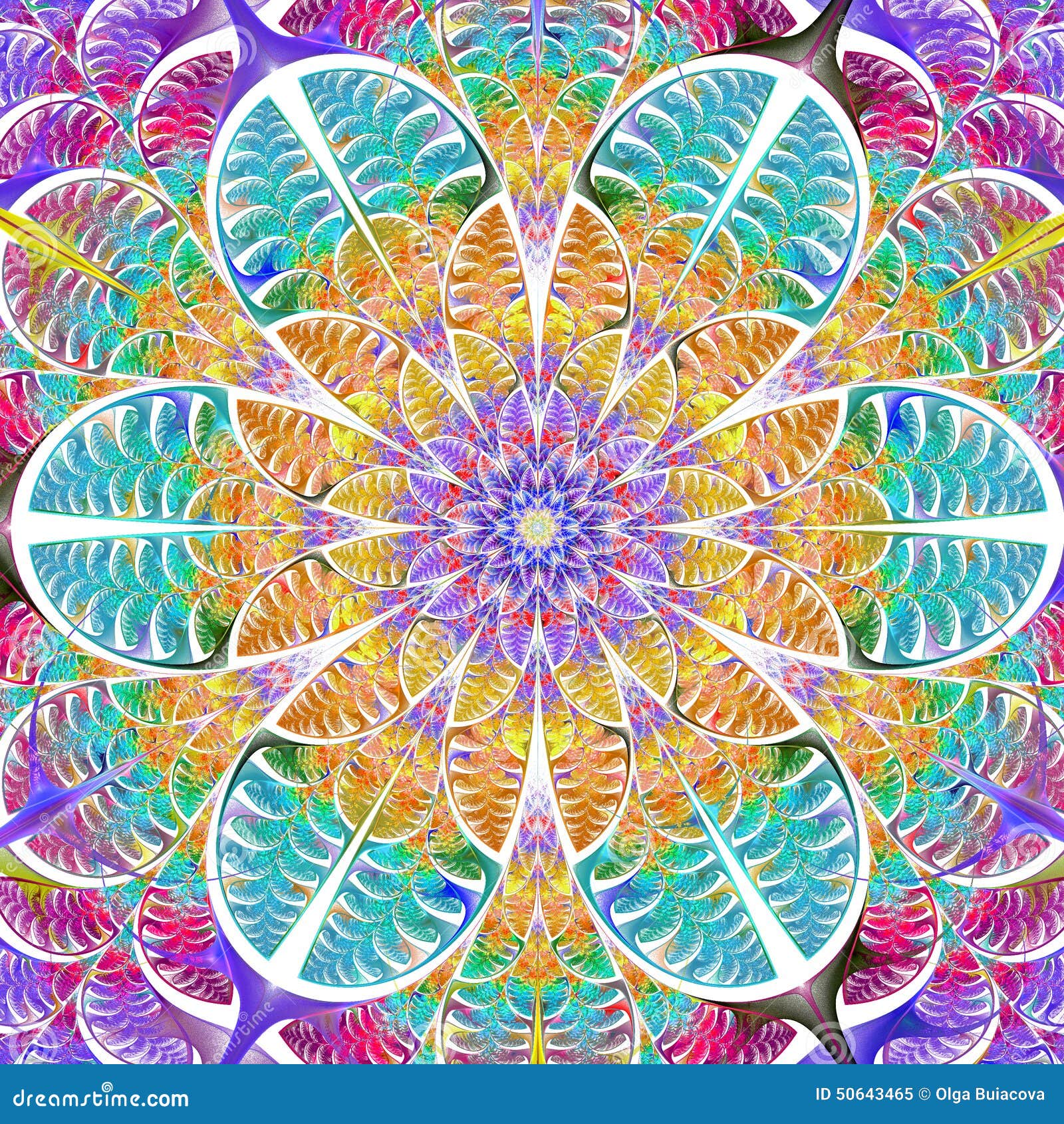 Download Multicolored Symmetrical Pattern Of The Leaves. Collection ...