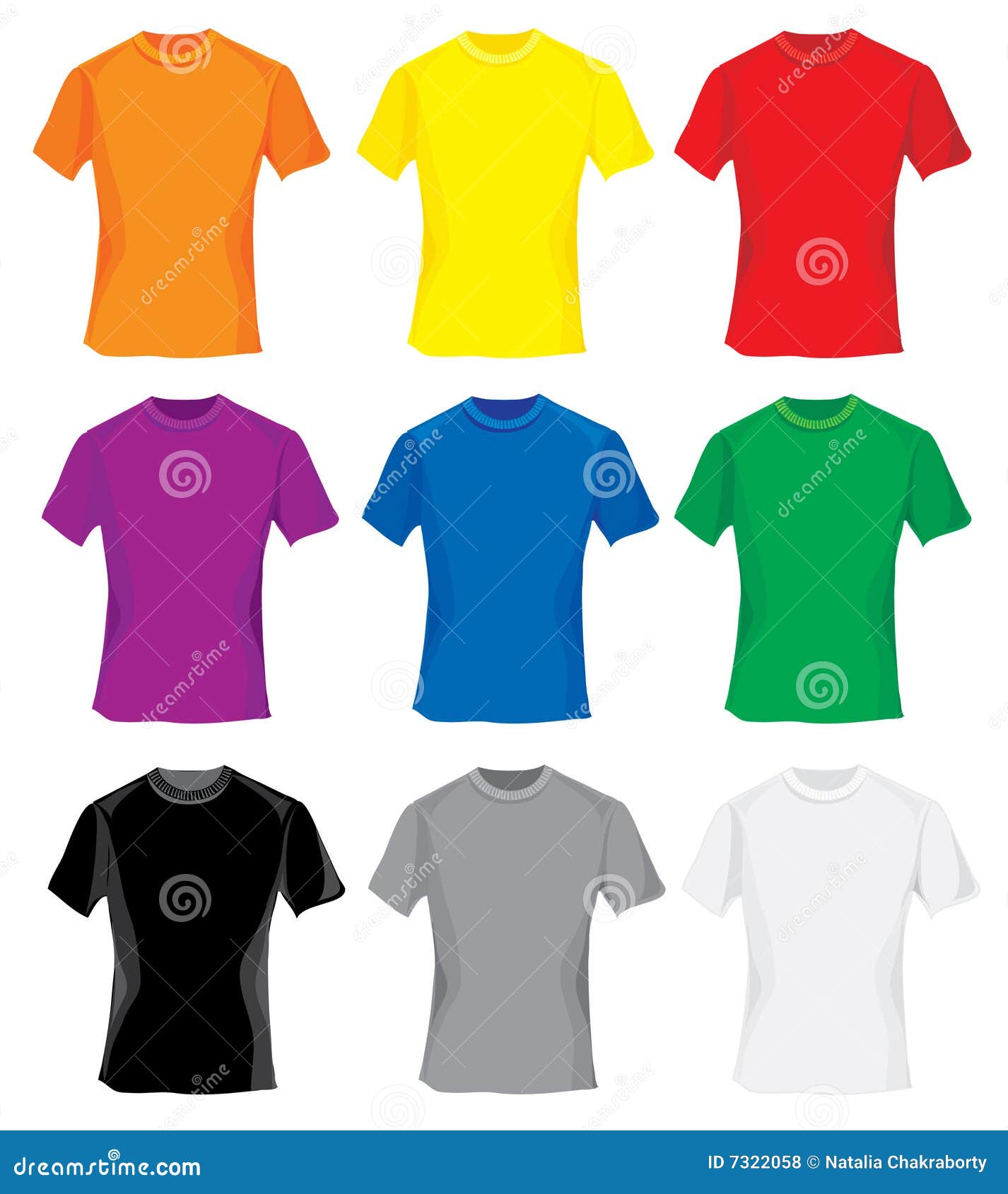 colored tee shirts