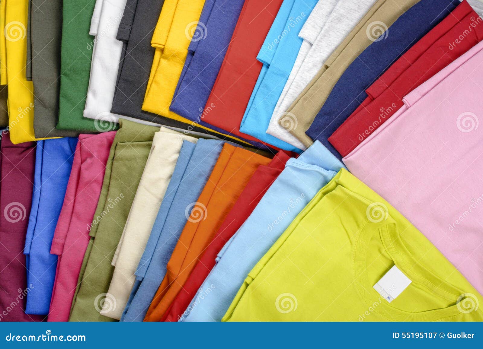 multicolored t-shirts