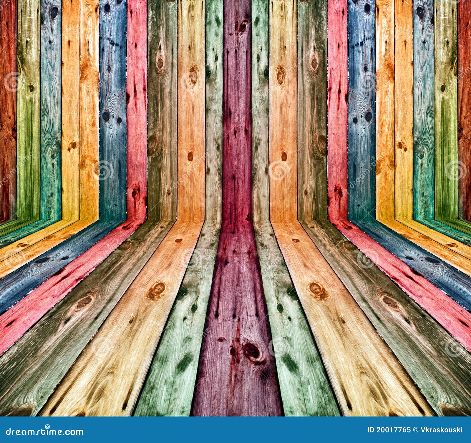 Multicolored Wooden Interior Stock Image Image of decor, decorative
