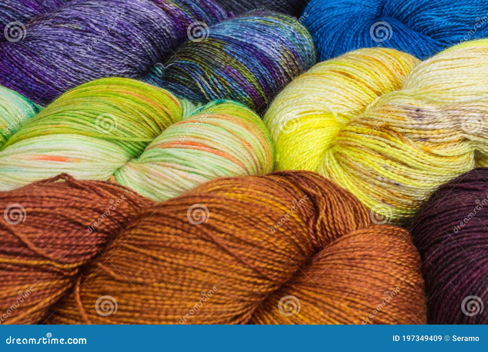 Multicolored Wool Background Stock Image - Image of hobby, skein: 197349409