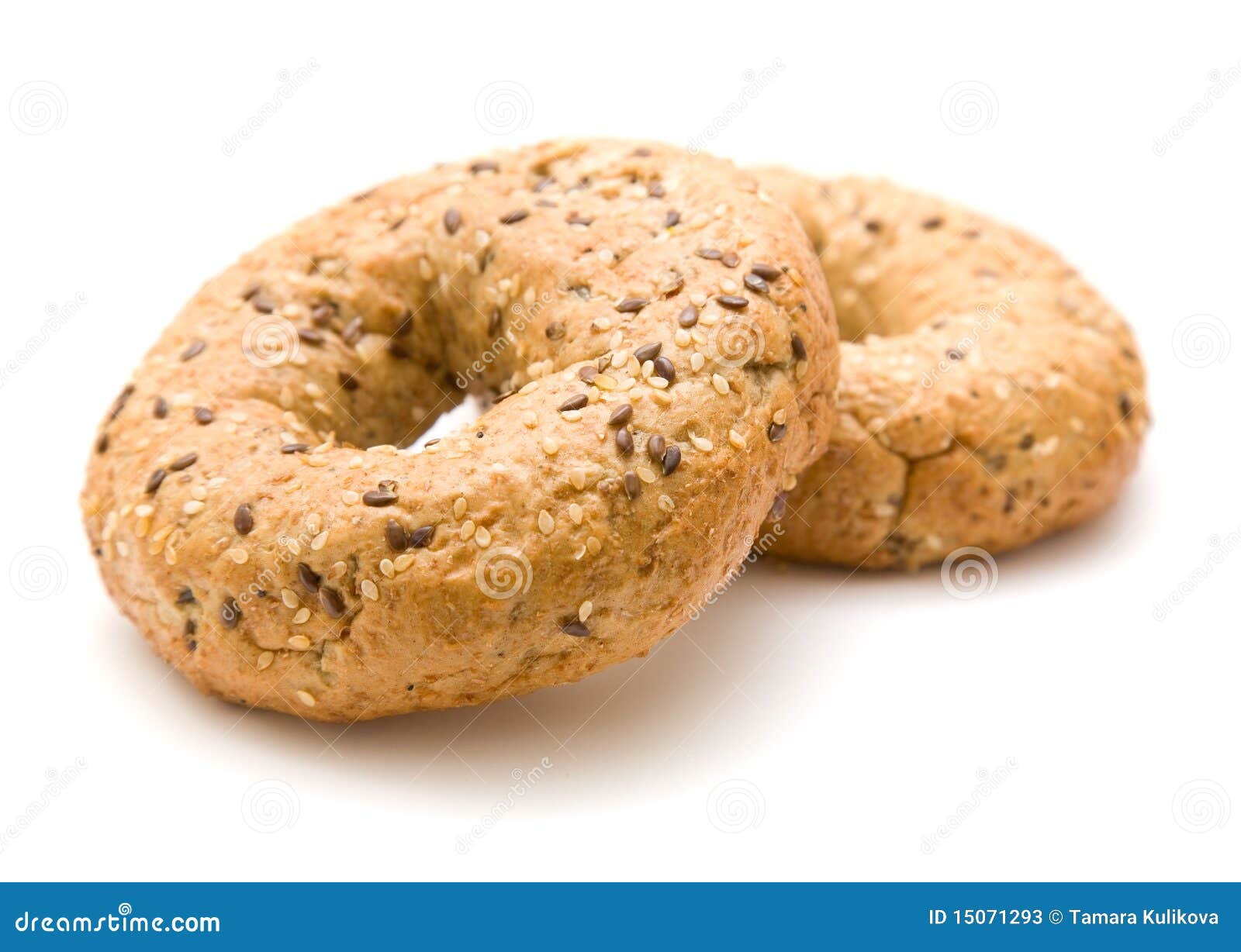 Multigrain bagel stock image. Image of baked, brown, tasty 15071293