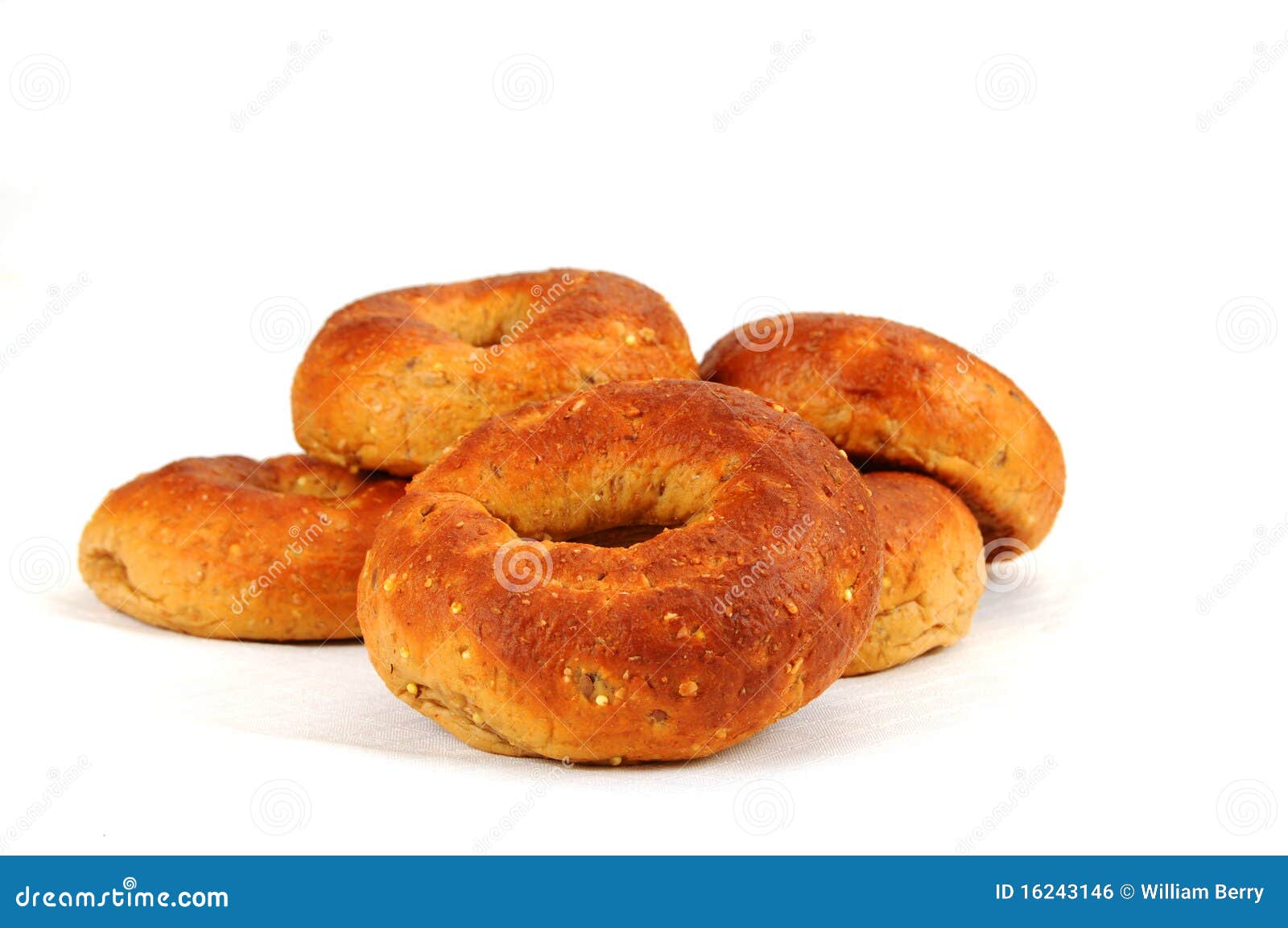 Multigrain Bagels stock photo. Image of tasty, food, delicious 16243146