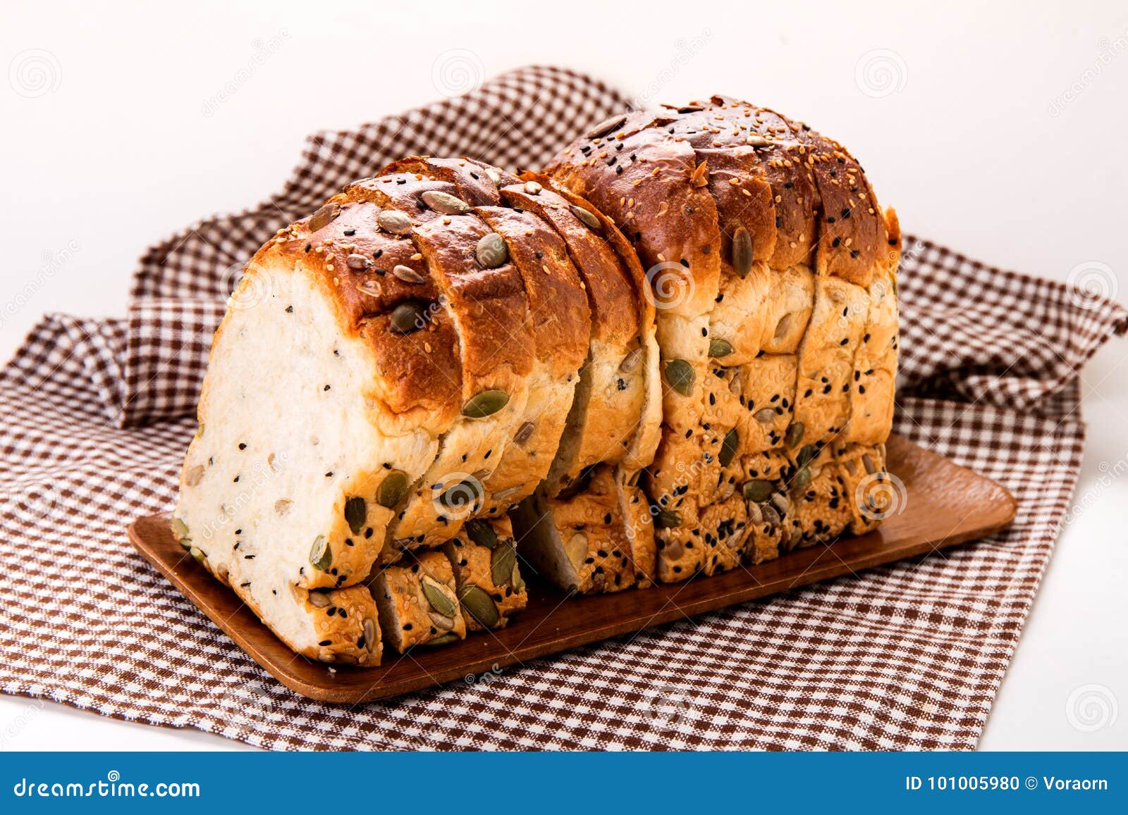 Multigrain Bread for Healthy Eating. Stock Photo Image of fiber