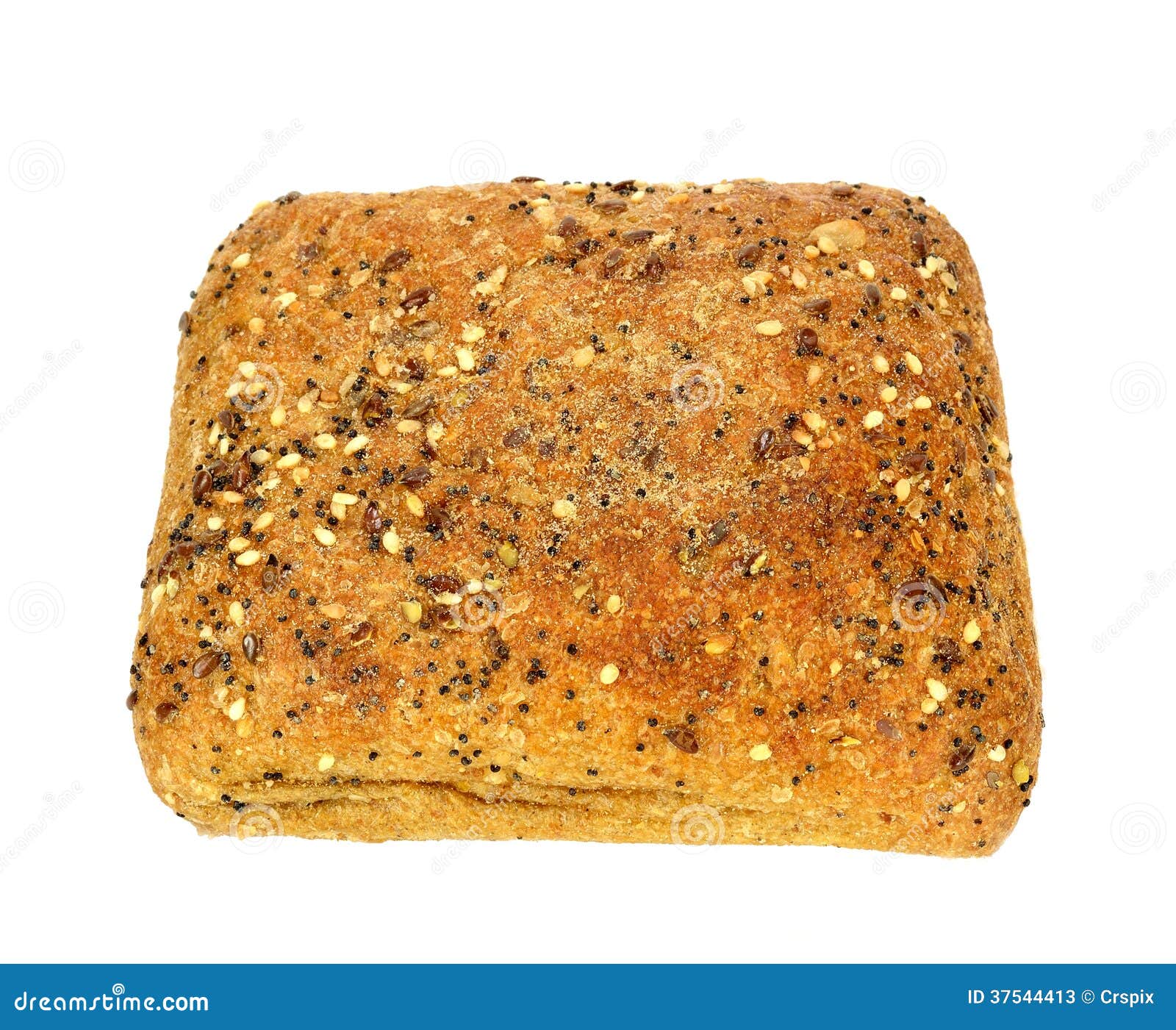 Multigrain Ciabatta roll stock image. Image of golden 37544413