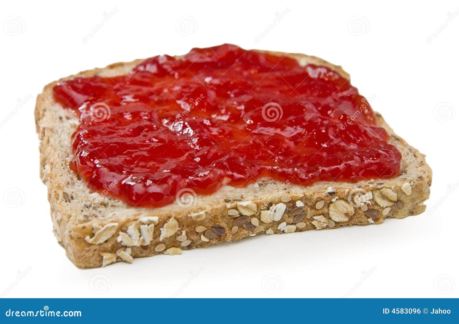 Multigrain Sandwich with Strawberry Jam Stock Photo Image of grain