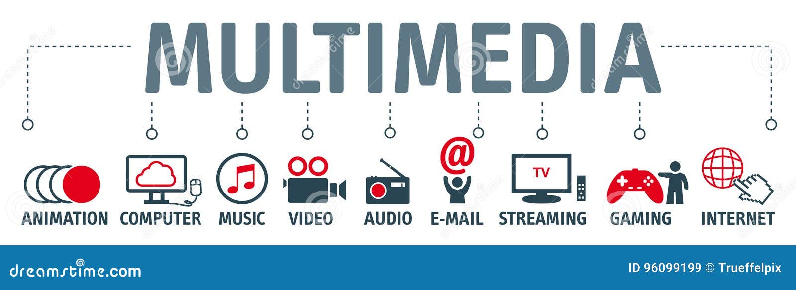 Multimedia Concept Illustration Stock Illustration Illustration of