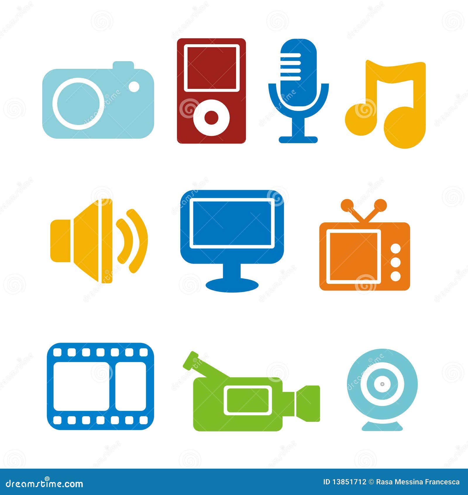 multimedia icons