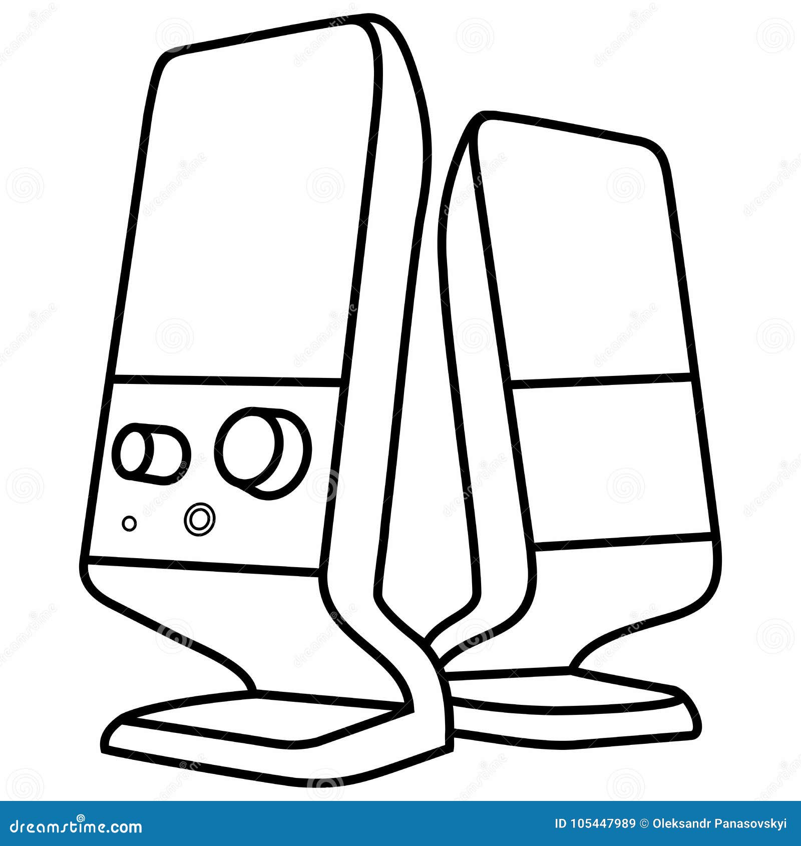 computer speaker clipart black and white free