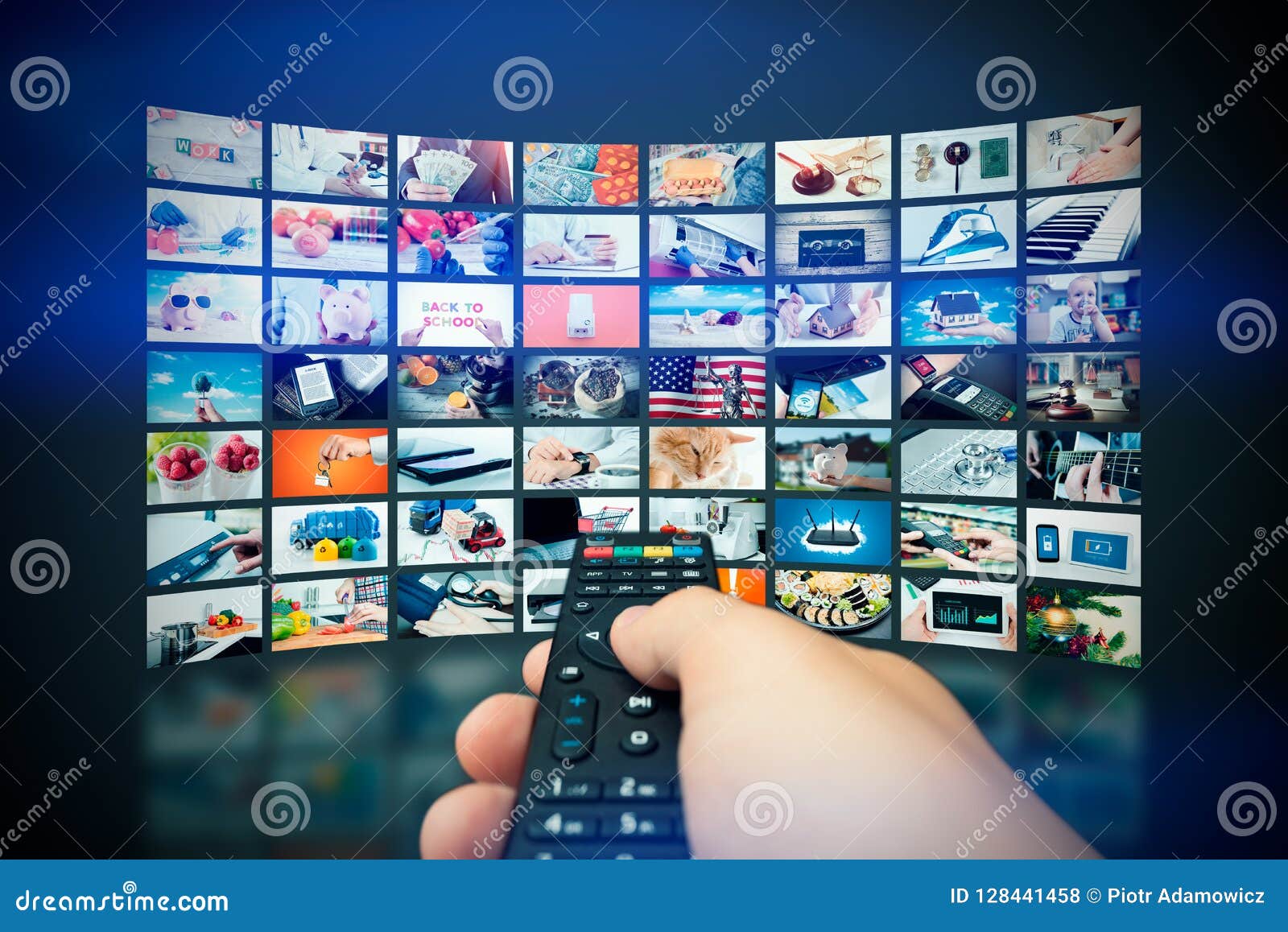 Multimedia Video Wall Television Broadcast Stock Photo Image of