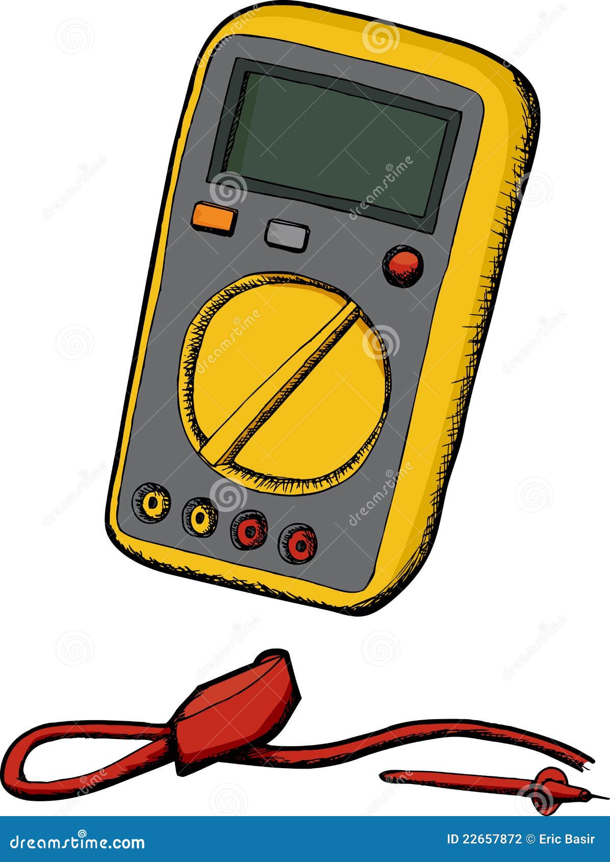 Multimeter stock vector. Illustration of digital, circuit 22657872