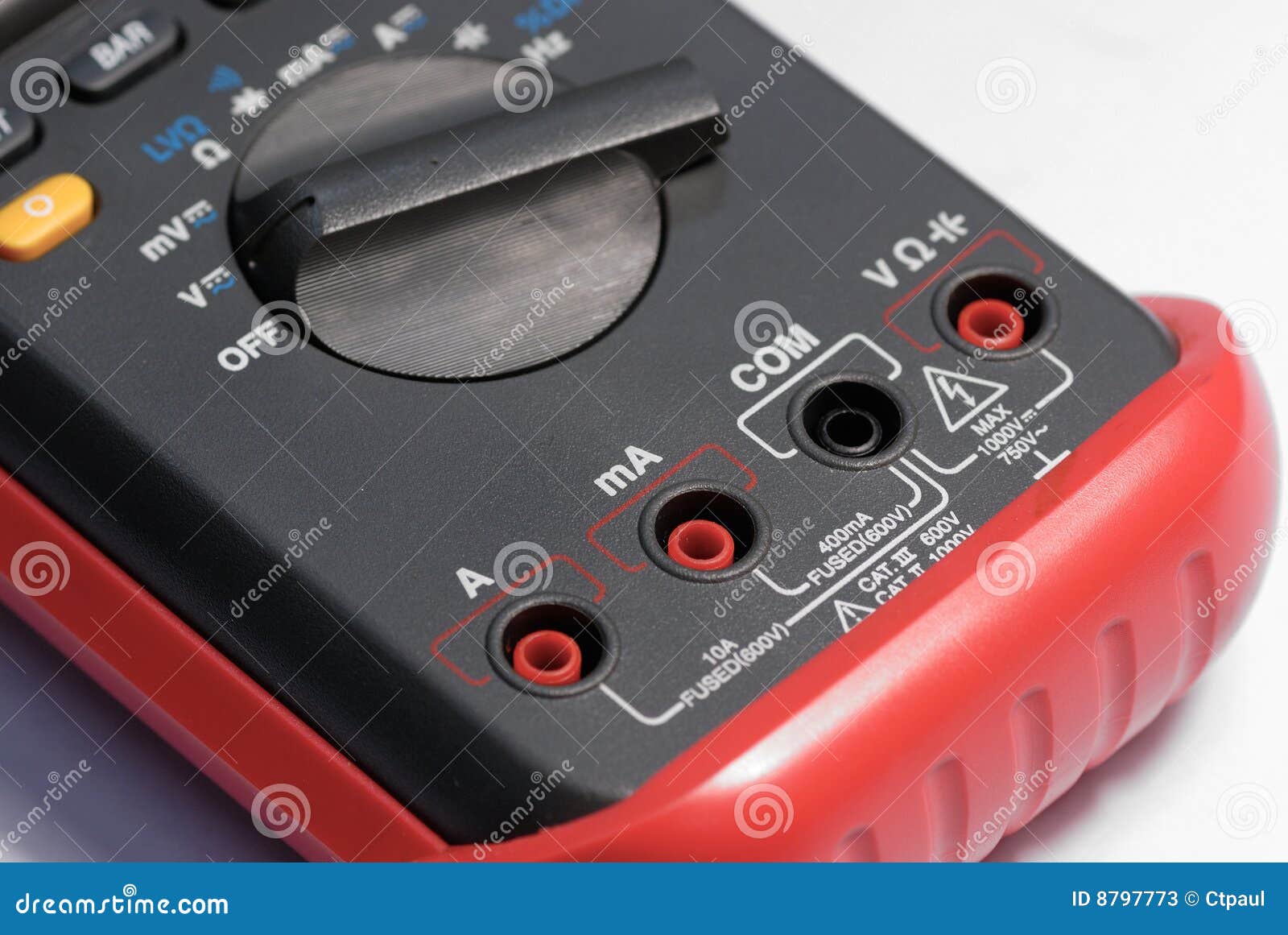 Multimeter stock afbeelding. Image of test, maat, volt 8797773