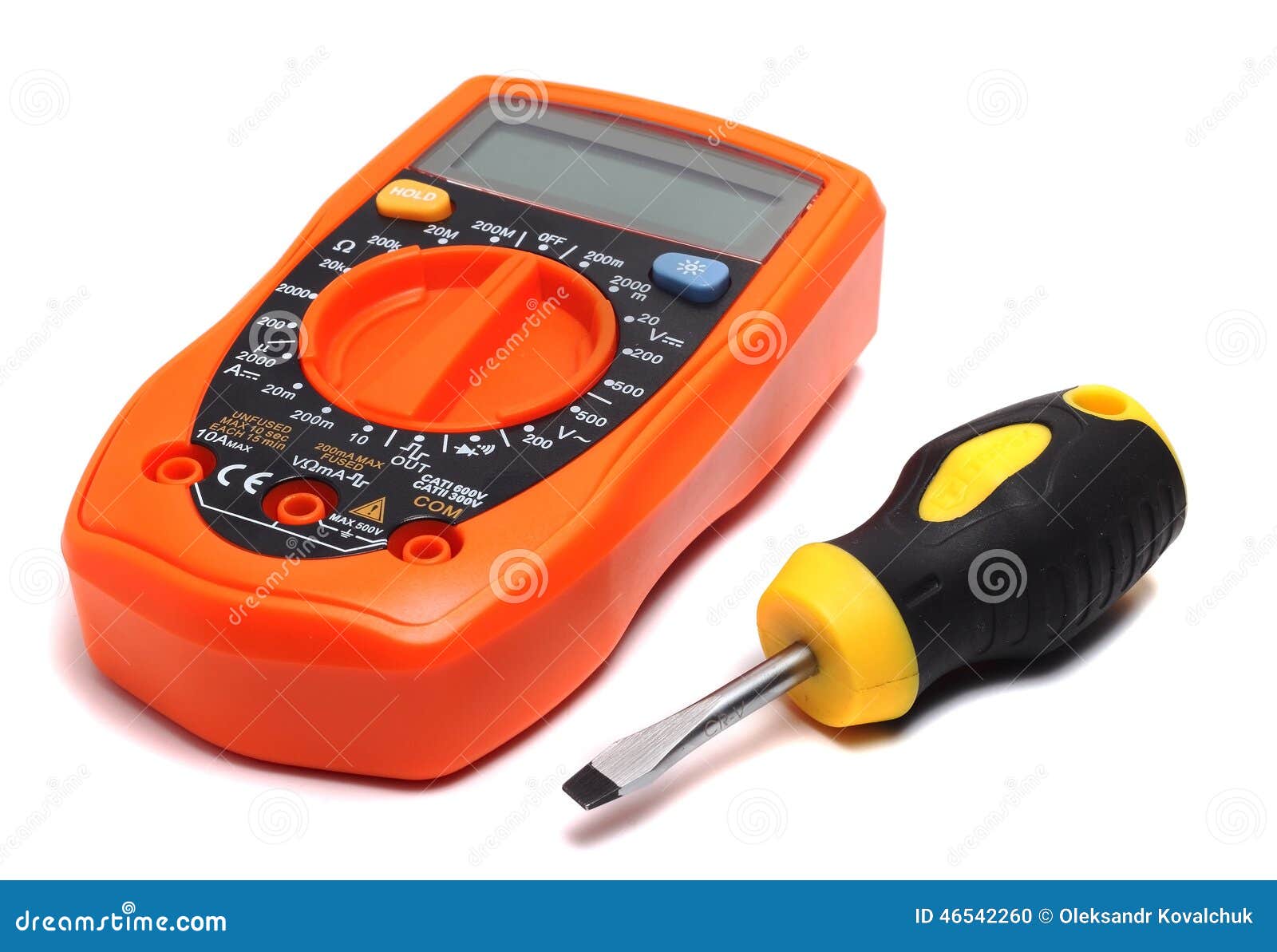 Multimeter and Direct Screwdriver Stock Photo Image of instrument