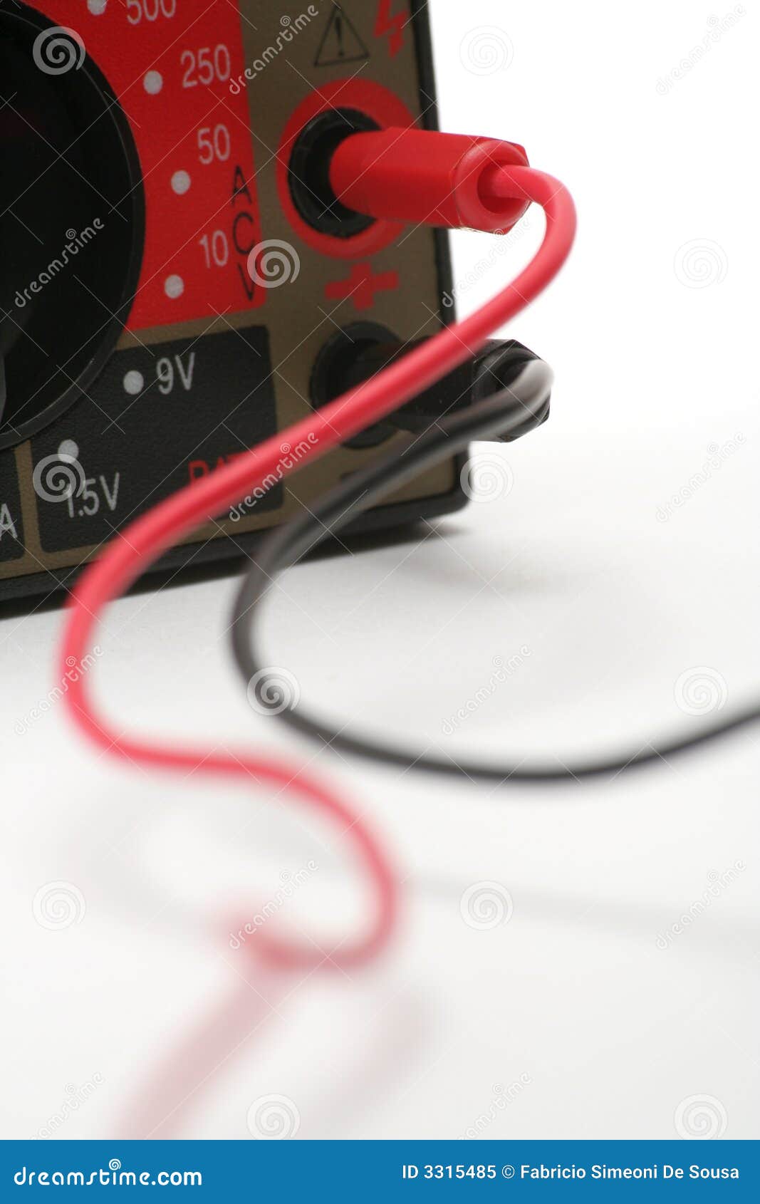 Multimeter Plugs stock image. Image of electronic, equipment 3315485
