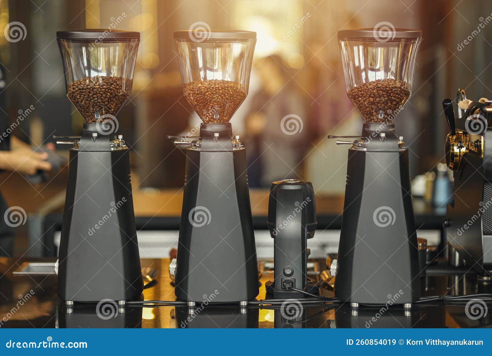 Multiple Coffee Grinder Machine for Each Type of Coffee Bean in