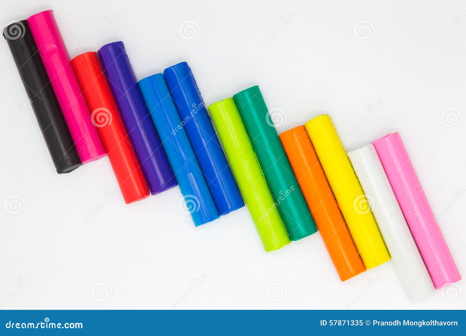 white plasticine modeling clay