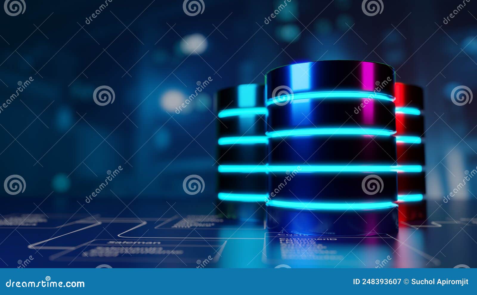 Multiple Database Is Placed On Relational Database Tables With Server ...