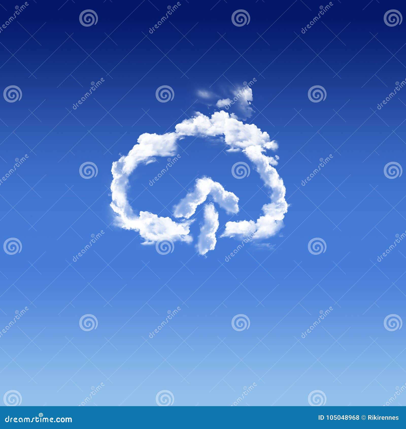 Cloud Computing Innovation Digital Concept in the Sky Stock