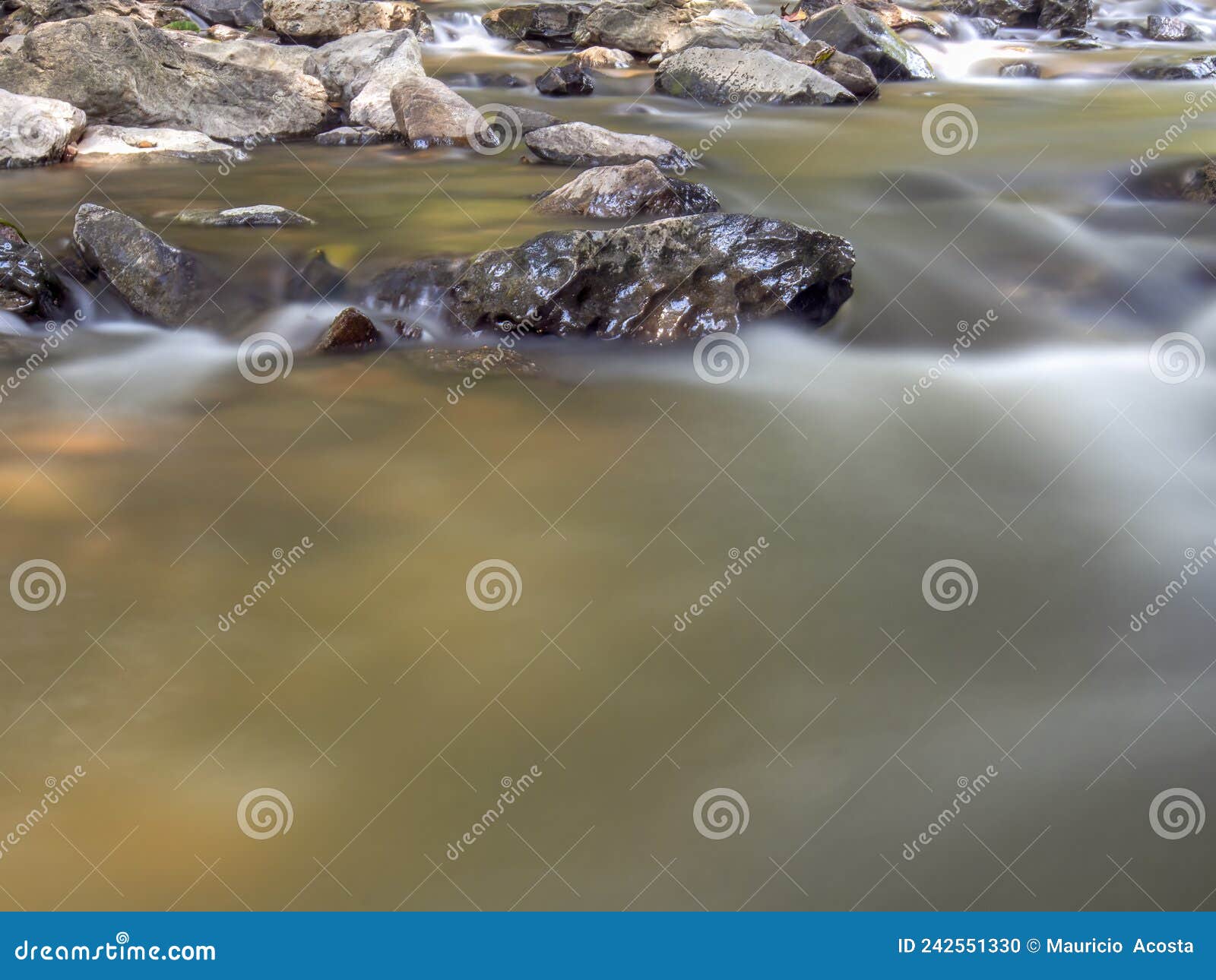multiple long exposure composite of the stream of the moniquira river 4