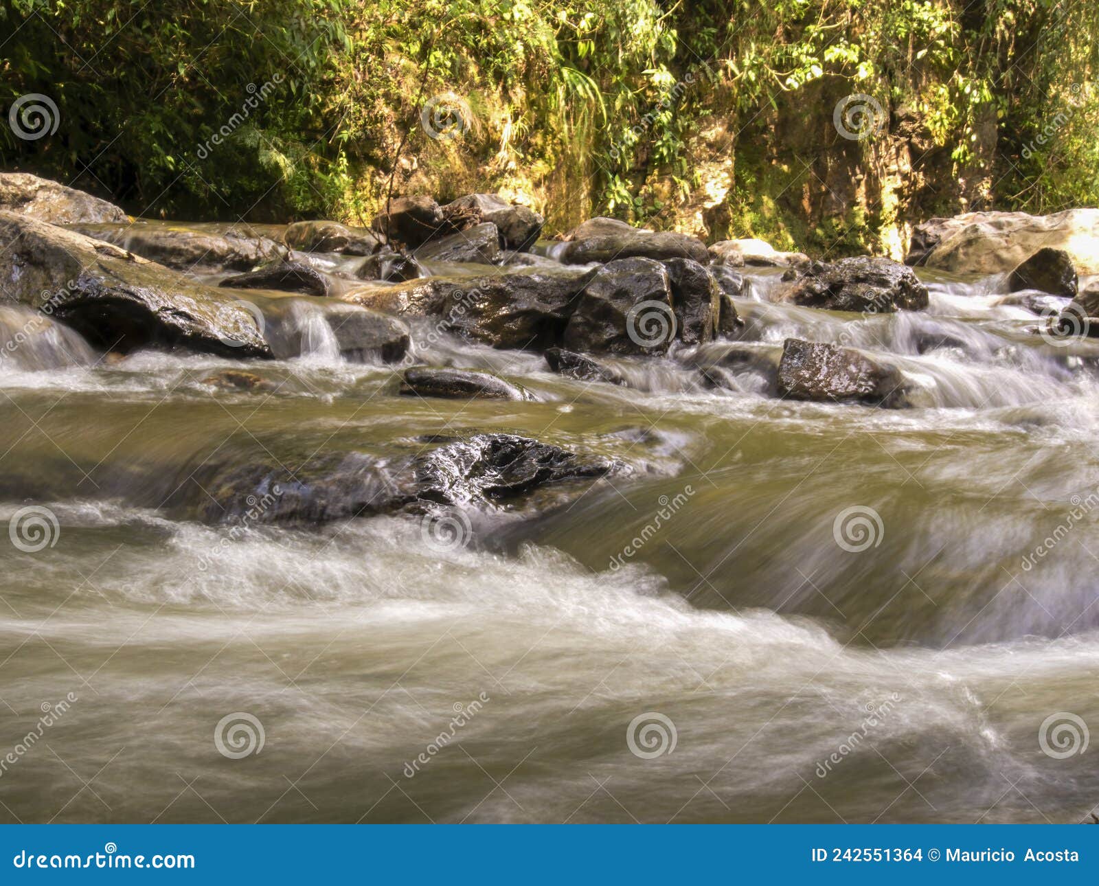 multiple long exposure composite of the stream of the moniquira river 6