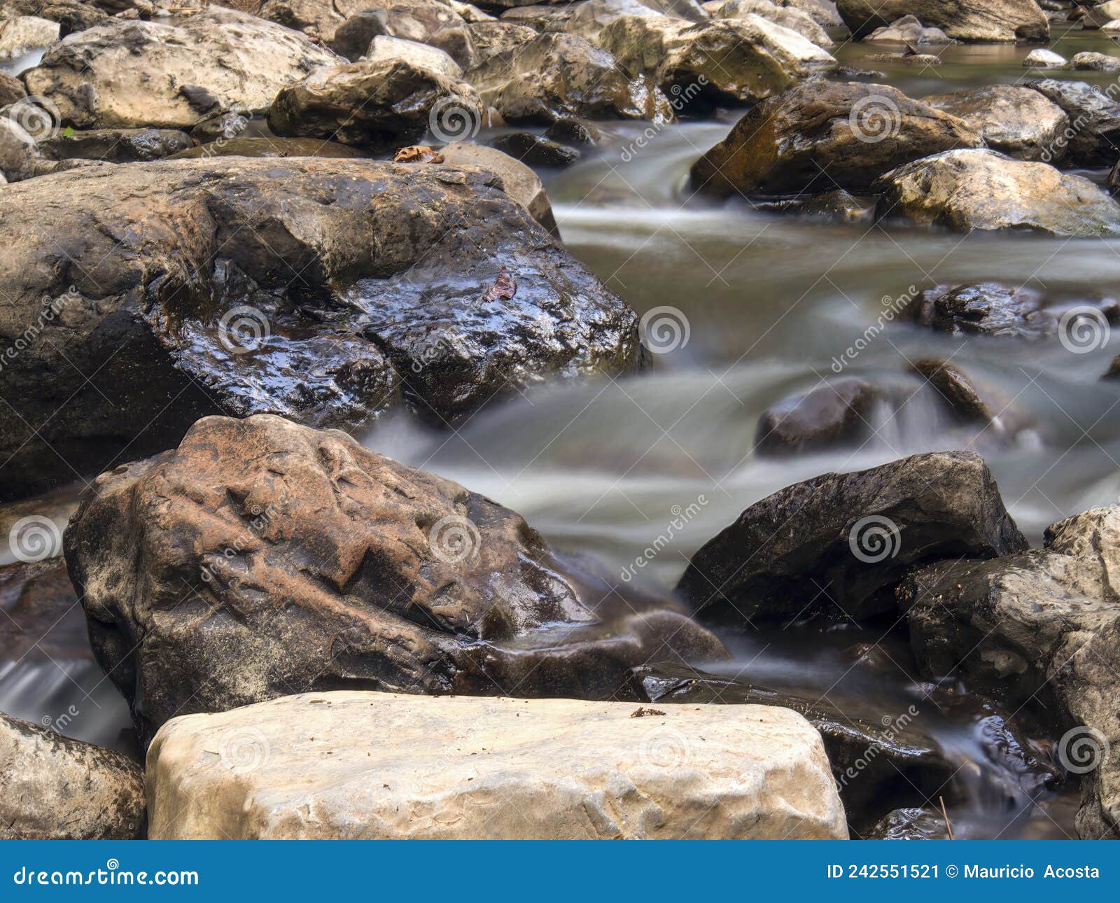 multiple long exposure composite of the stream of the moniquira river 19