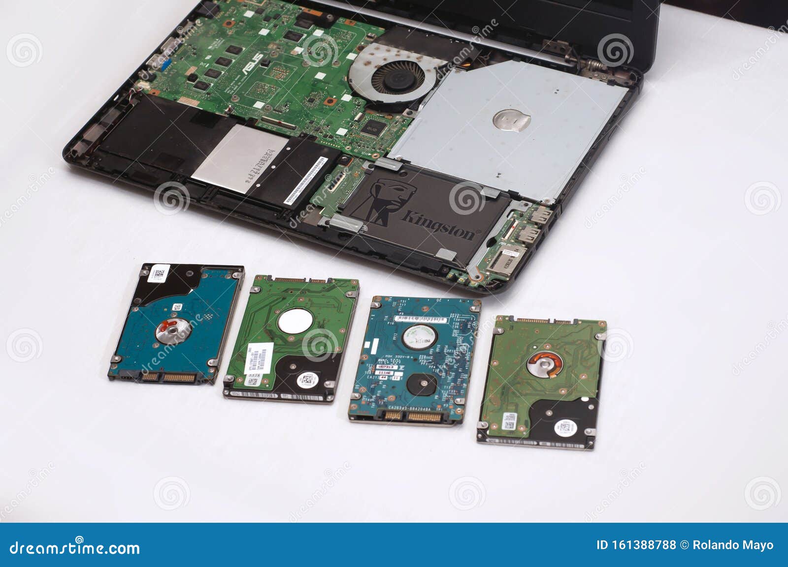 Manila, Philippines October 10, 2019 a Pile of Used HDD Next To an
