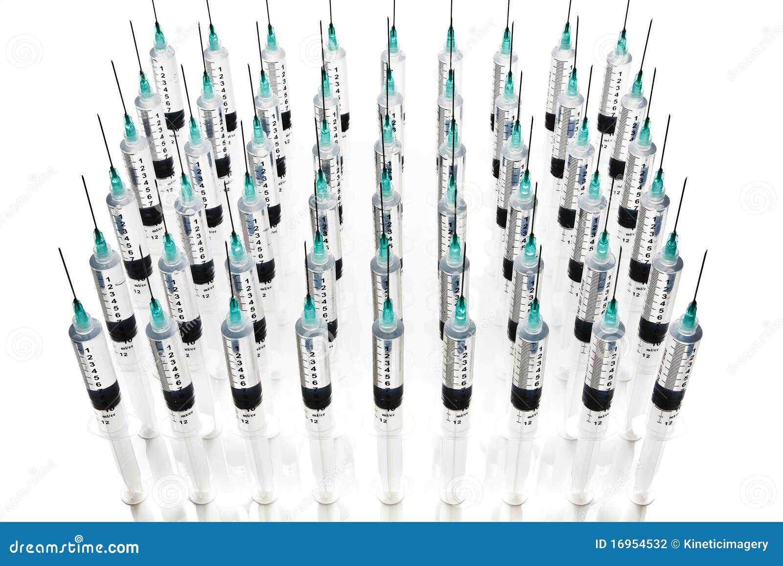Multiple Rows Of Syringes Stock Photography Image 16954532