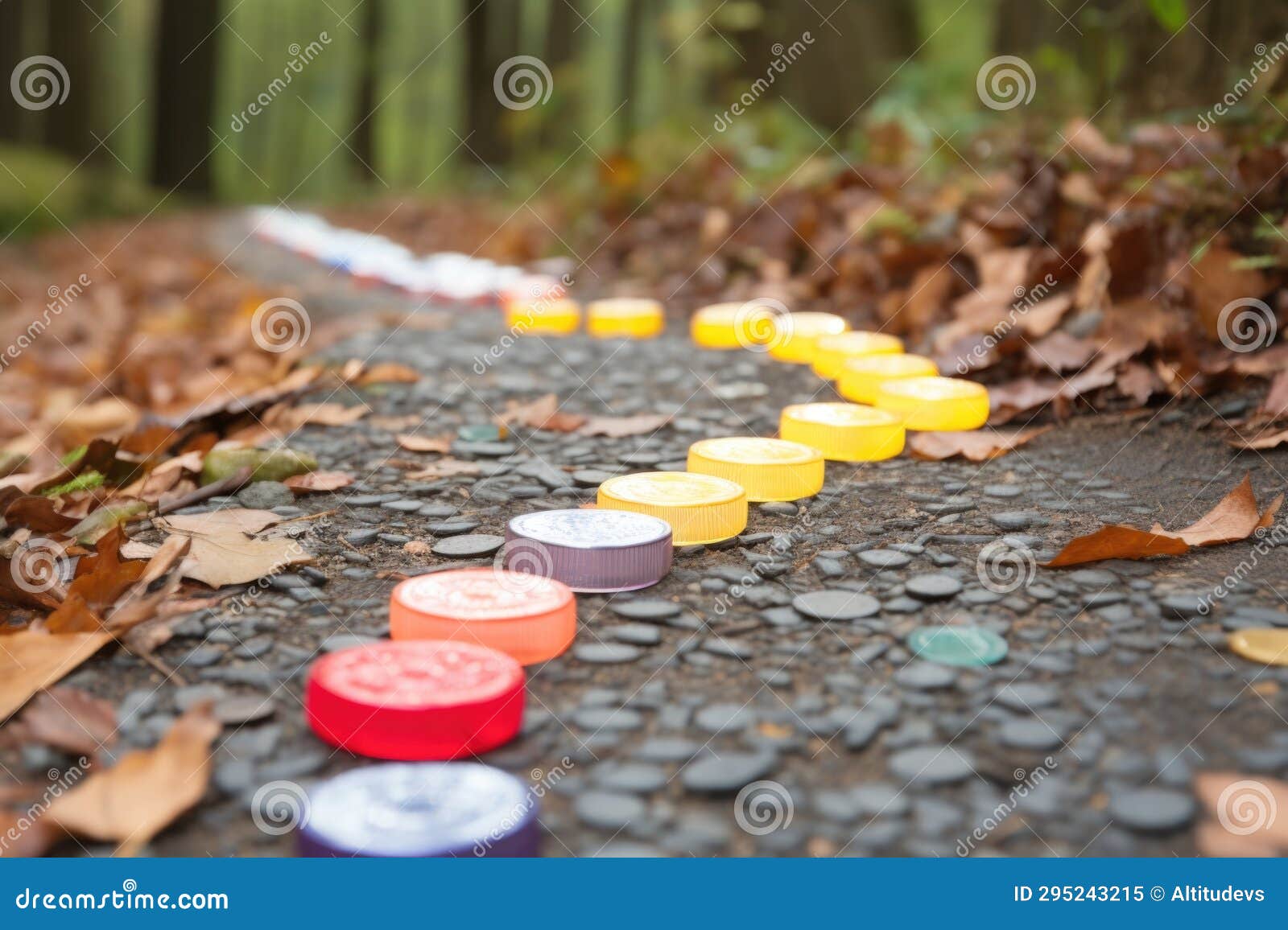 Multiple Trivia Game Pieces on a Path Stock Image Image of
