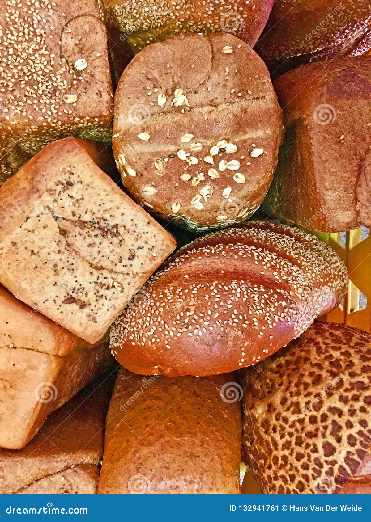 Multiple Types of Bread Fresh Baked in the Bakery Stock Image Image of baker, types 132941761