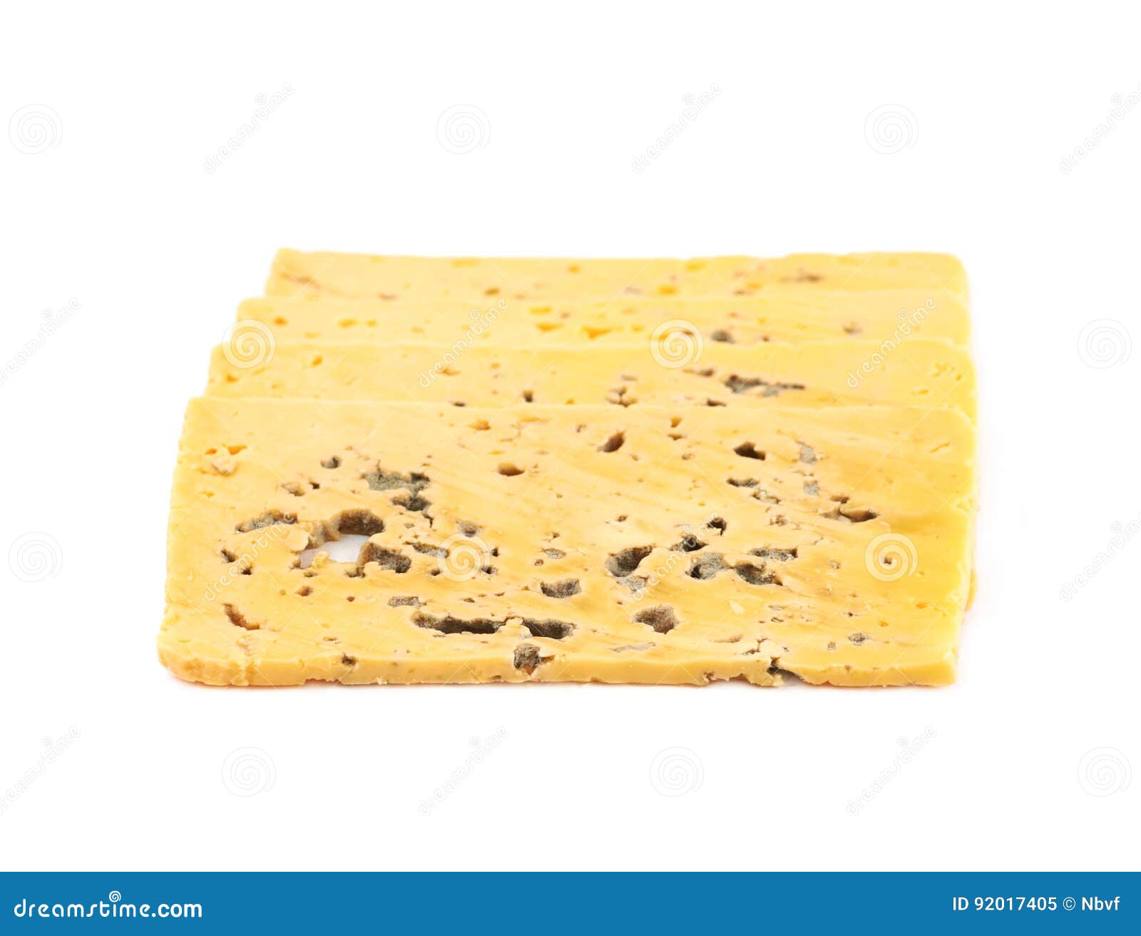 Multiple Yellow Cheese Slices Isolated Stock Image Image of aged