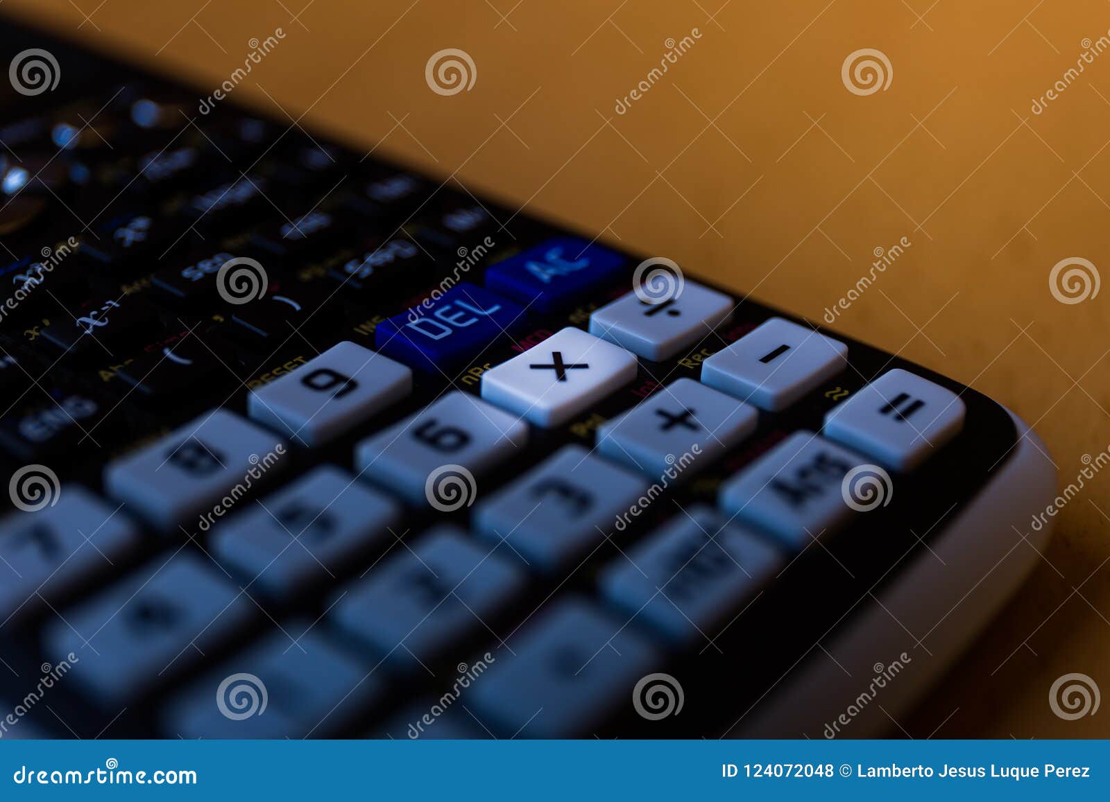Multiplication Key Of A Scientific Calculator Keyboard Stock Photo