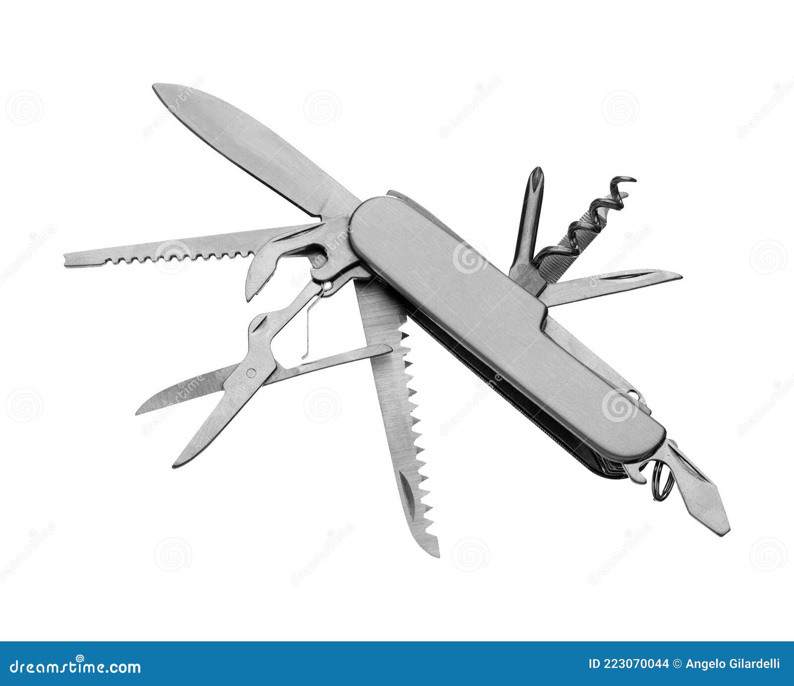 Multipurpose Stainless Steel Swiss Knife Stock Photo Image of metal