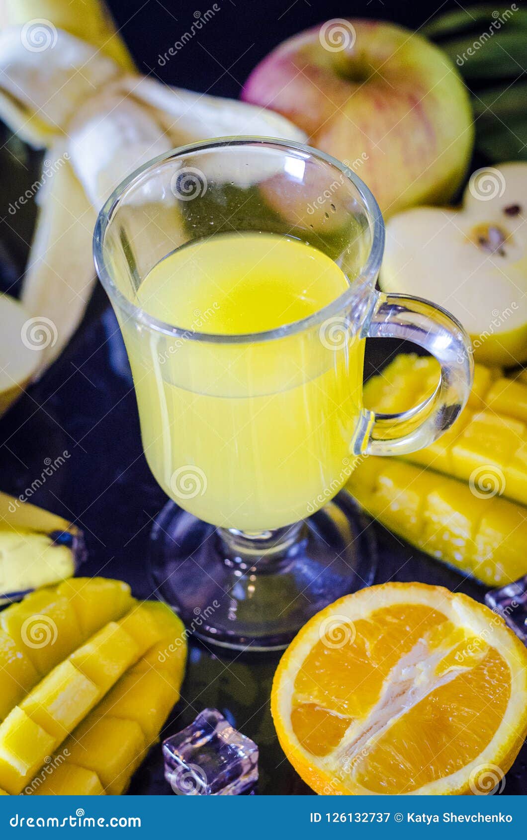 Multivitamin and Multifruit Juice Stock Image Image of drinks, mango