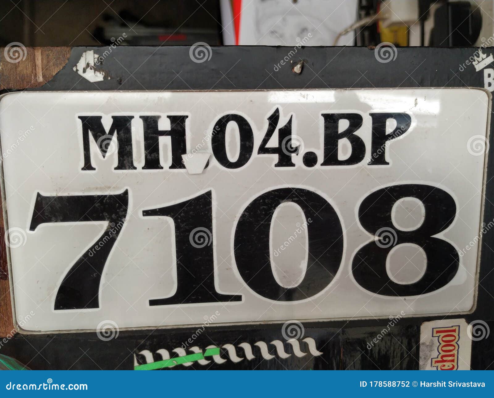 Number Plate on Car and Bike. Editorial Photography - Image of isolated