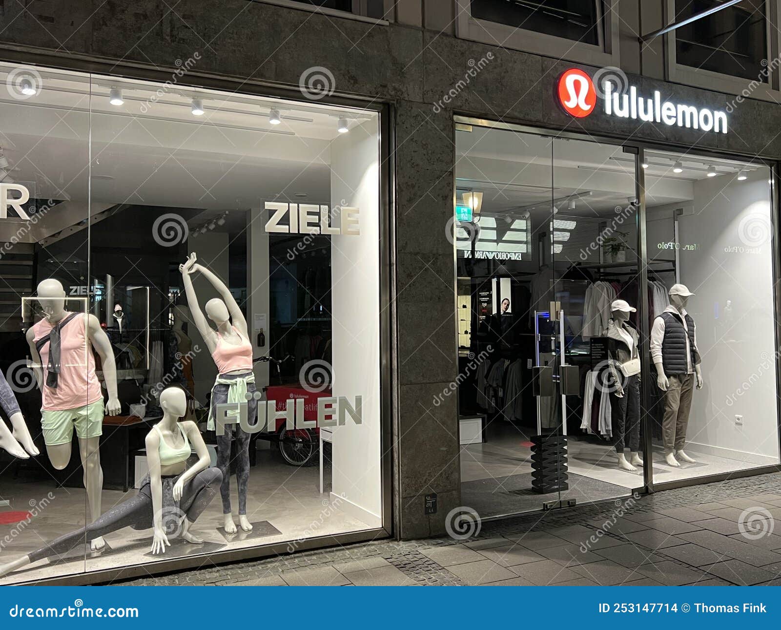 Lululemon Athletica Sports Fashion Store in Munich Editorial Stock