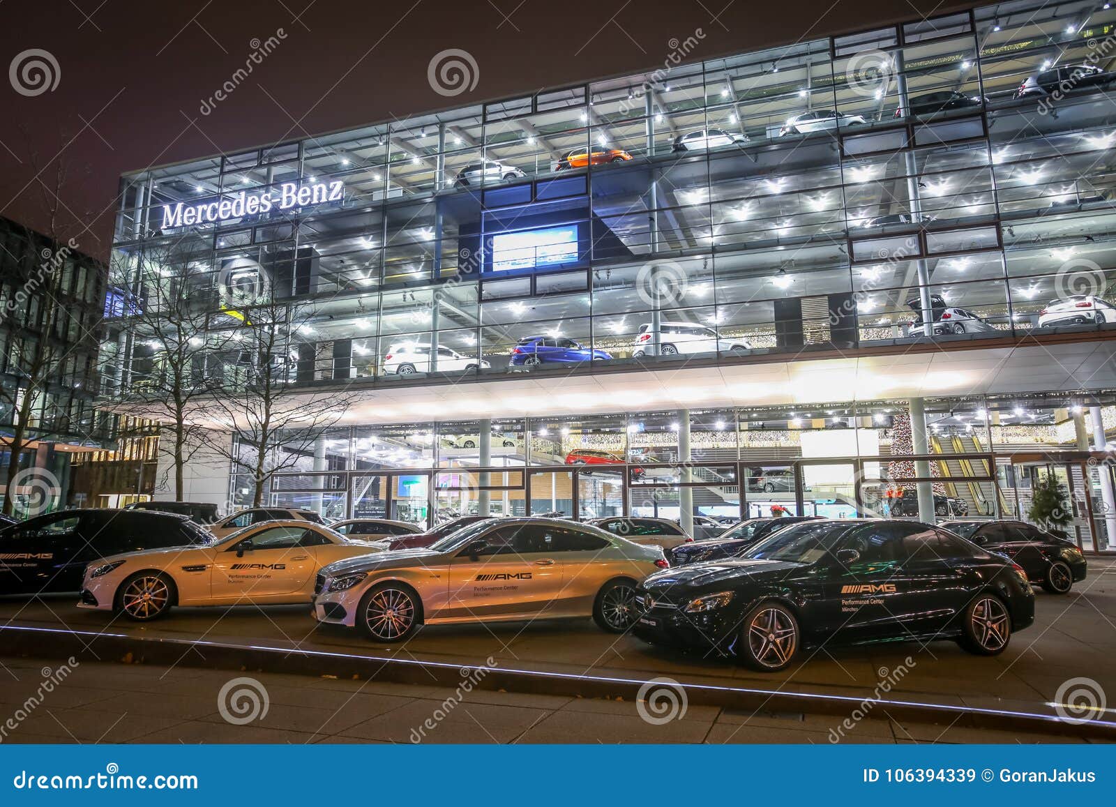 Mercedes Benz Dealership in Munich Editorial Stock Image Image of