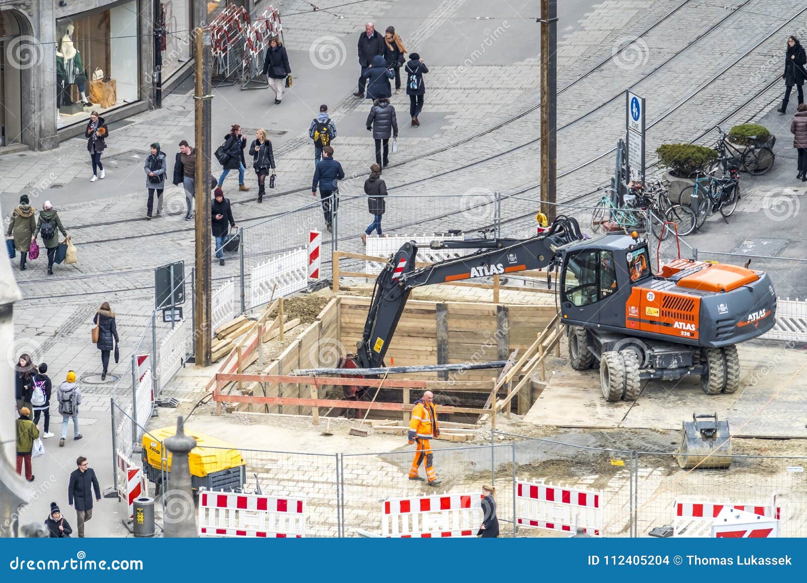 Munich , Germany February 15 2018 the Construction Site at