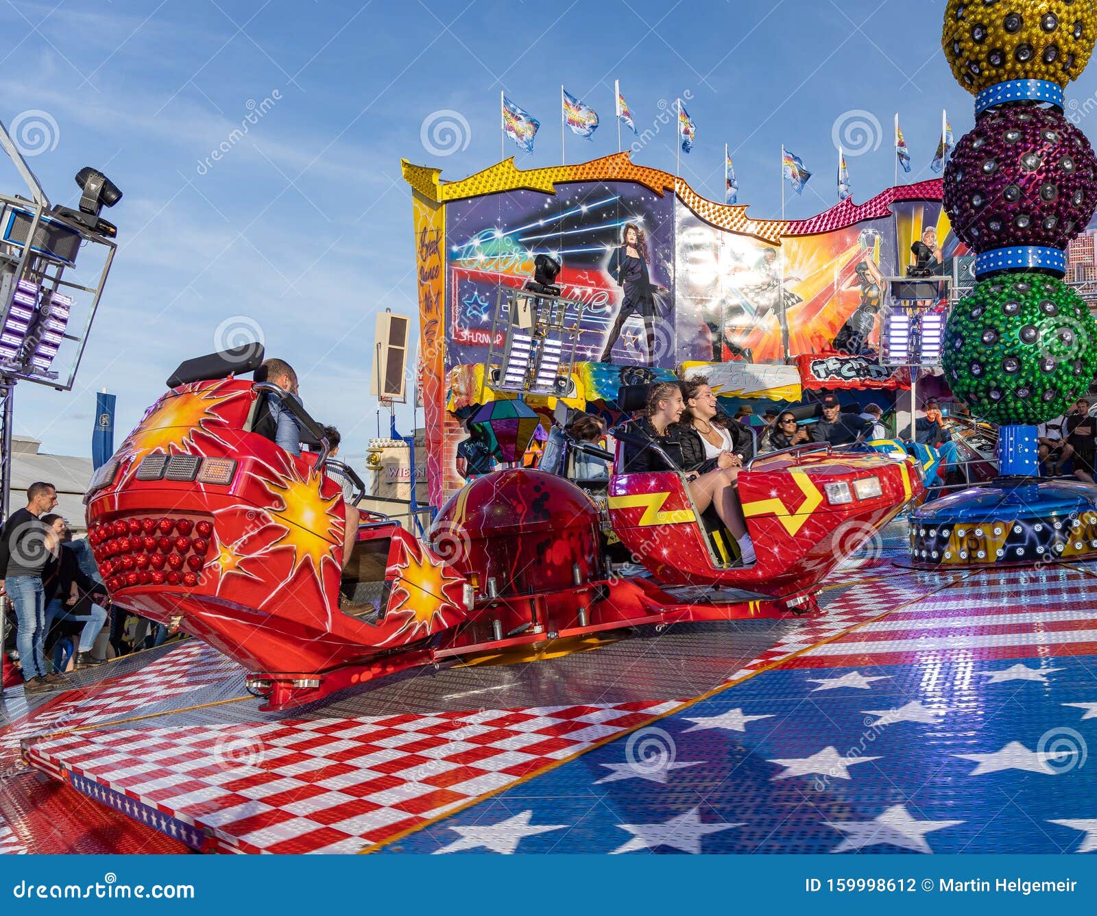 Munich Germany 2019 September 28 Visitors Enjoy On An Amusement Park Ride Breakdancer Fun Ride Oktoberfest Munich Bavaria Editorial Photography Image Of Carnival Beertent 159998612