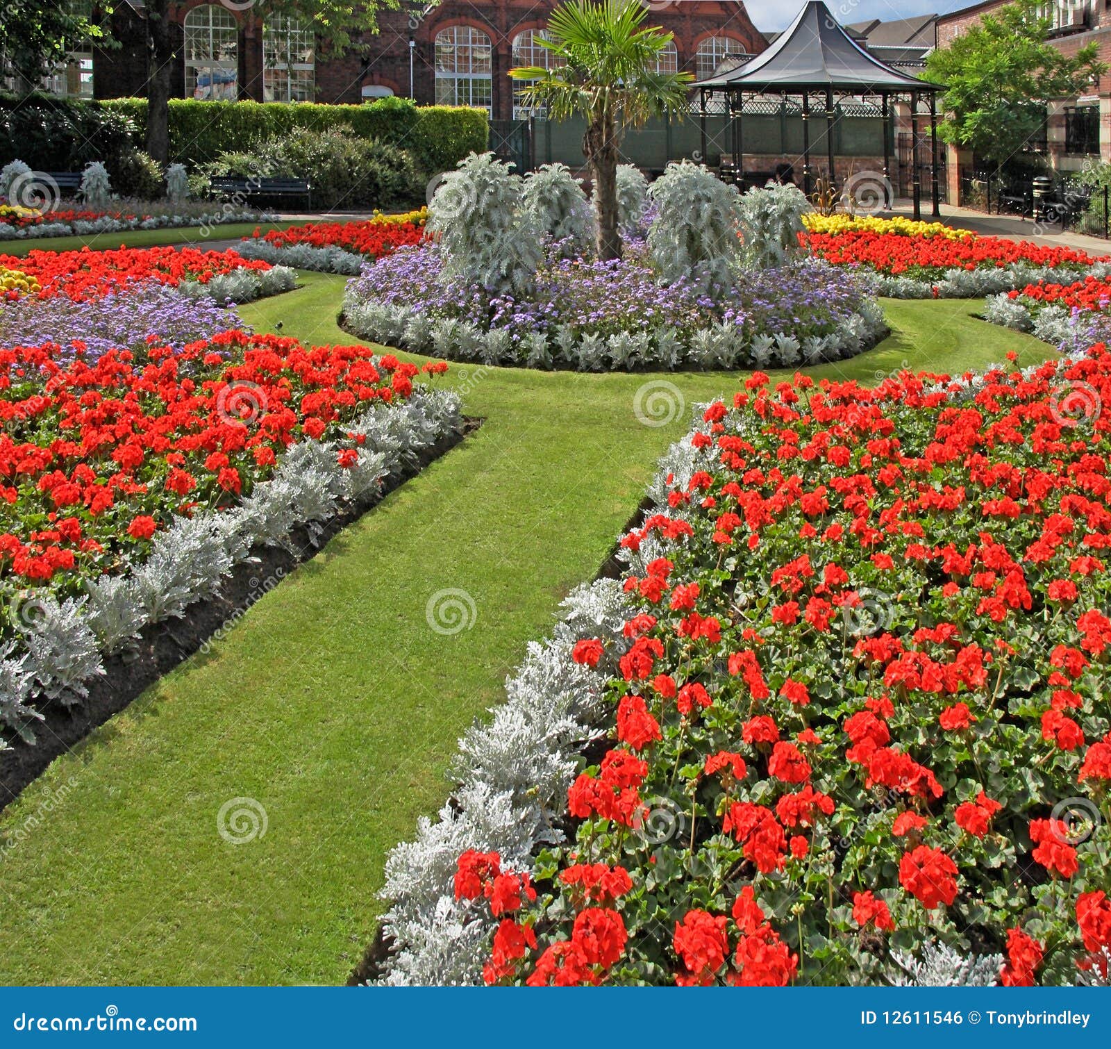 Municipal Gardens stock photo. Image of town, england 12611546