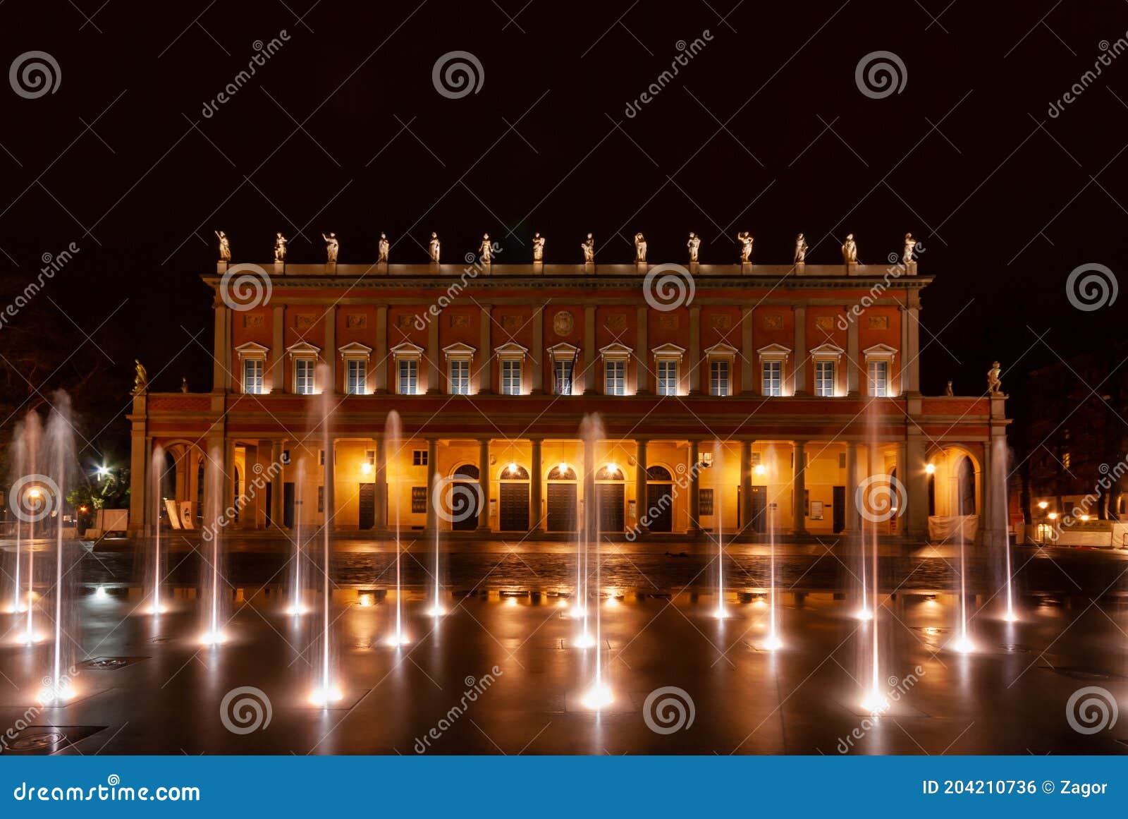 the municipal theater in reggio emilia italy