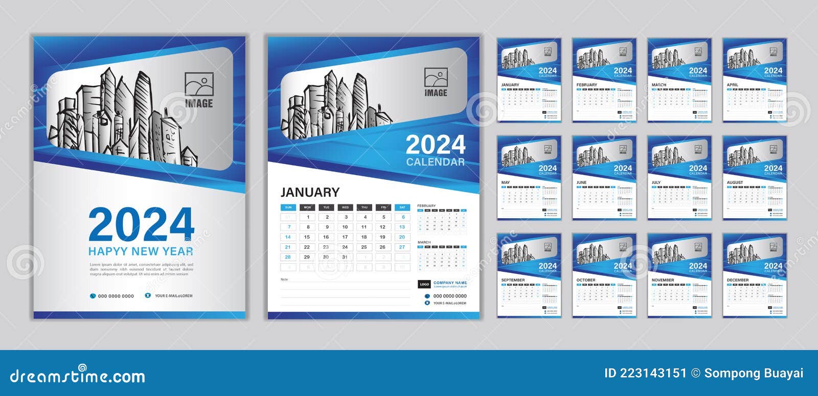 Concept Luxueux De Modèle De Calendrier 2024, Conception De Calendrier De  Bureau 2024, Calendrier Mural, Ensemble De 12 Mois, La Semaine Commence Le  Dimanche, Planificateur, Organisateur Annuel, Papeterie, Vecteur De Fond  D'or